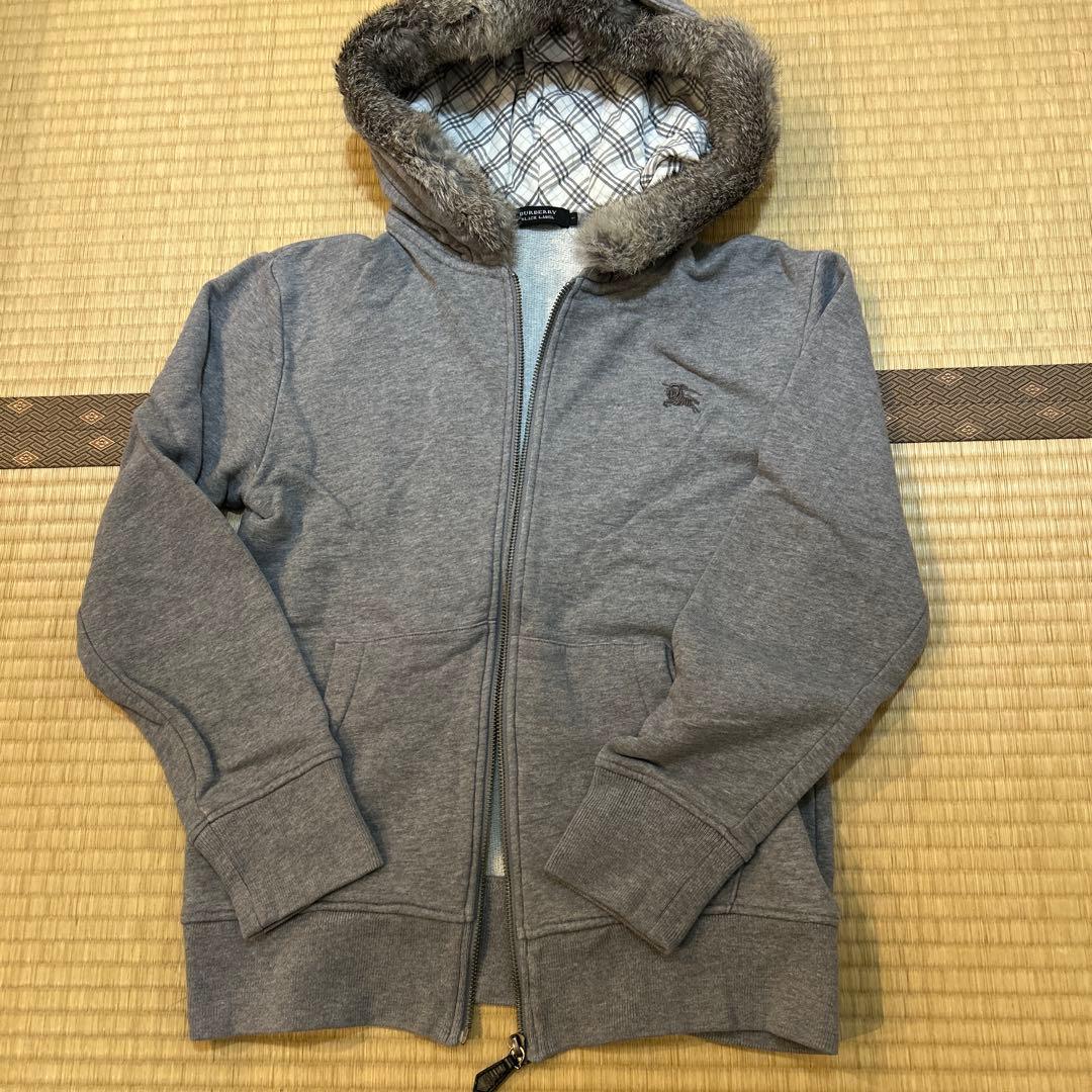 BURBERRY BLACK LABEL グレー パーカー