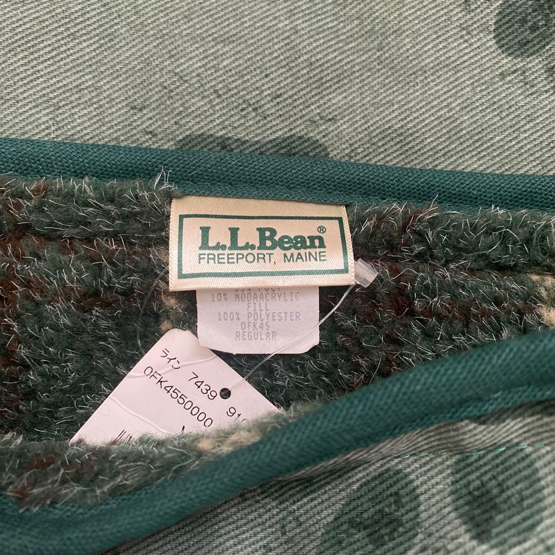 未使用 80's 90's L.L. Bean エルエルビーン 足跡柄 マット