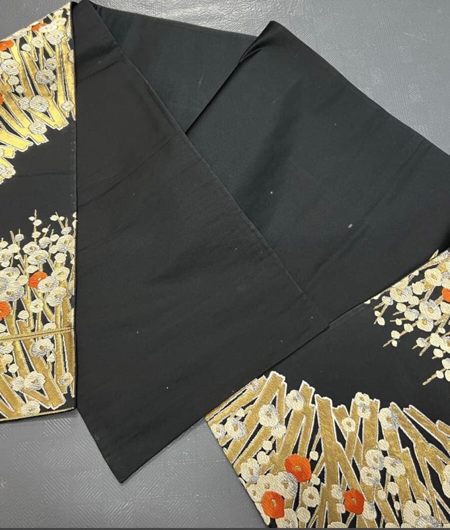 振袖フルセット6点サイズM〜Ｌ正絹　　舞蝶草花文　暈し染め