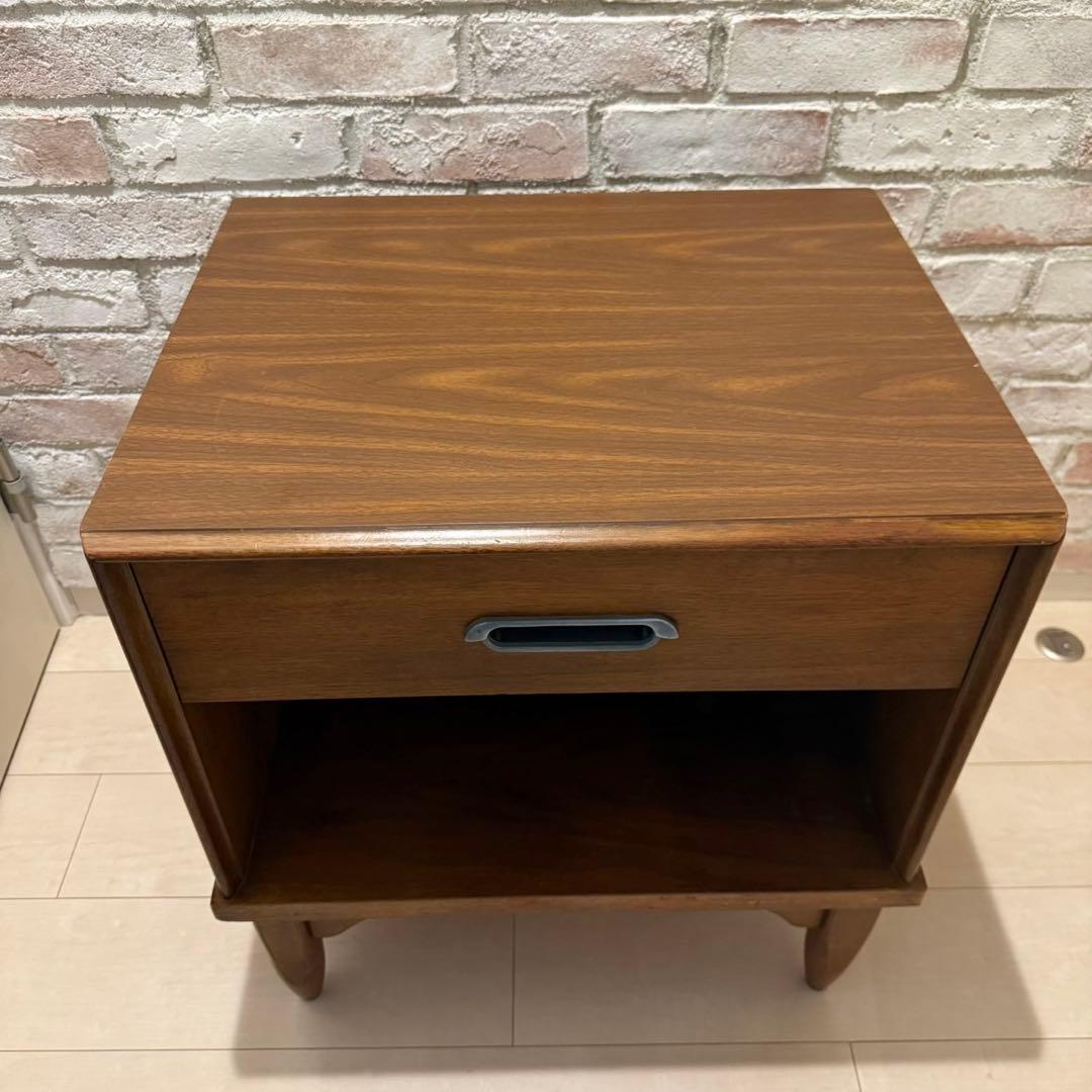 ドレクセル ヘリテイジ リシェル シンガー ナイトテーブル 米軍家具