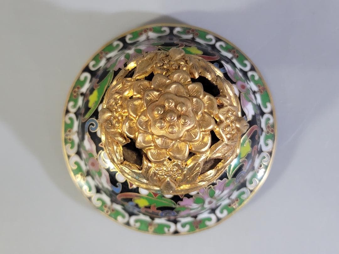 中国美術 七宝 香炉 DT314