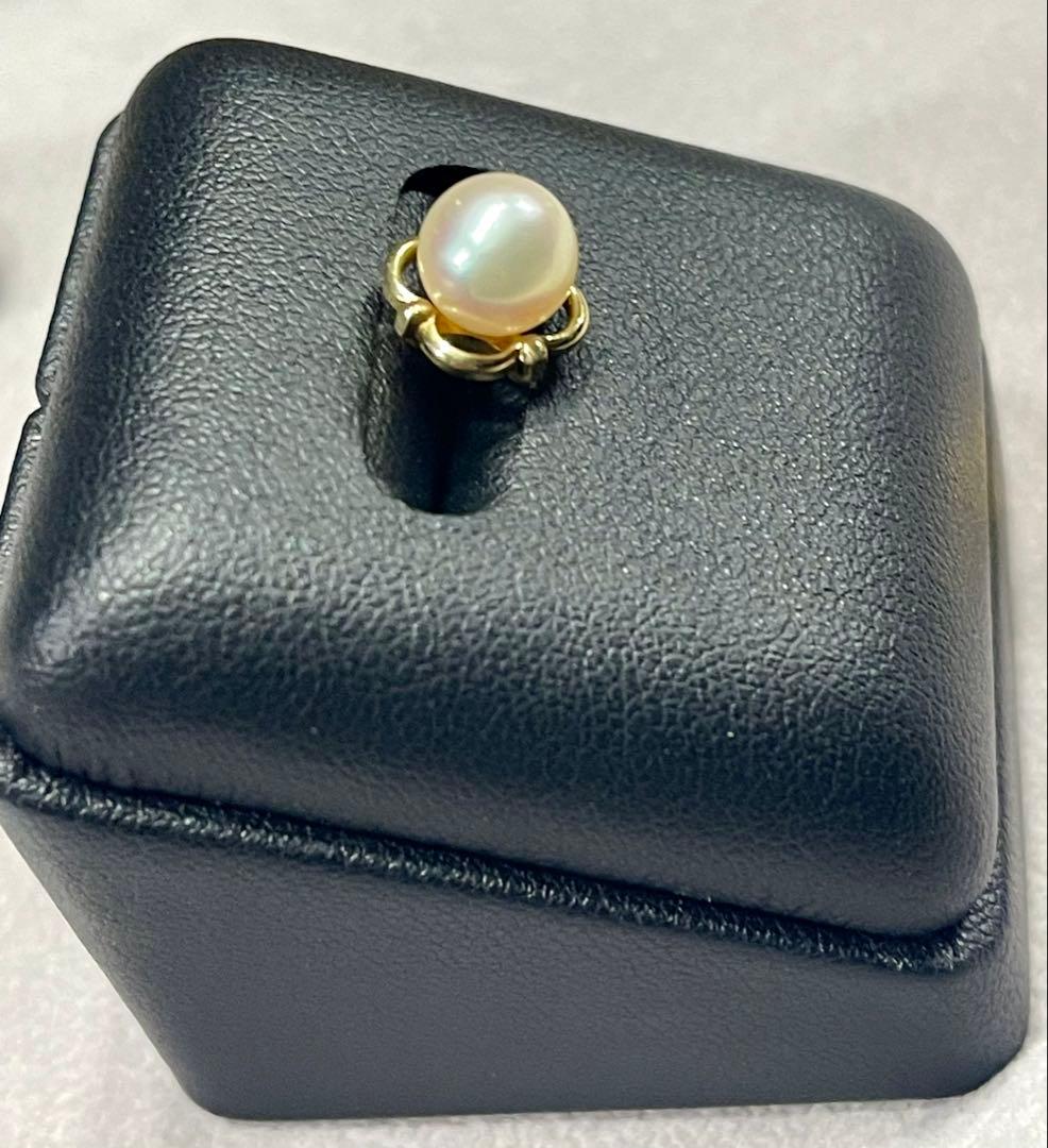 ヴィンテージ ミキモト アコヤパール　ピンブローチ　タイタック M K14 刻印