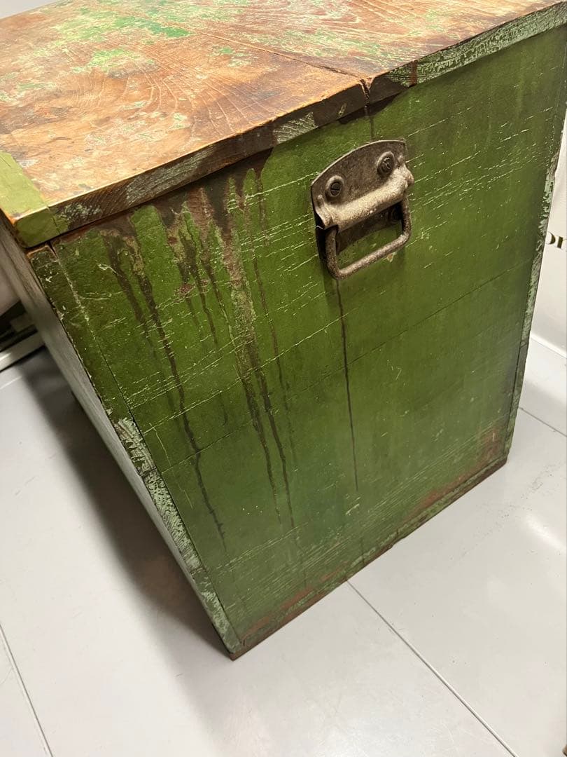 青山の人気家具店kino【レア1点物】フランス アンティークヴォレー 収納BOX