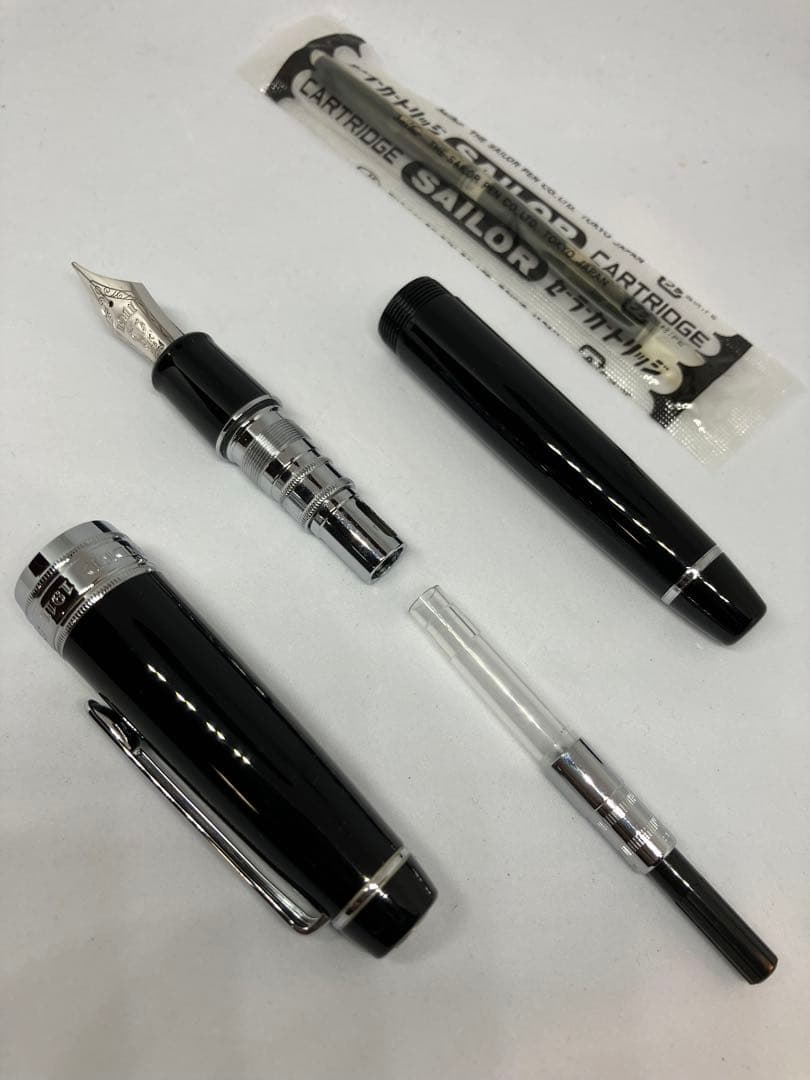 Sailor 万年筆 KOP 銀/黒 FP king profe 21K
