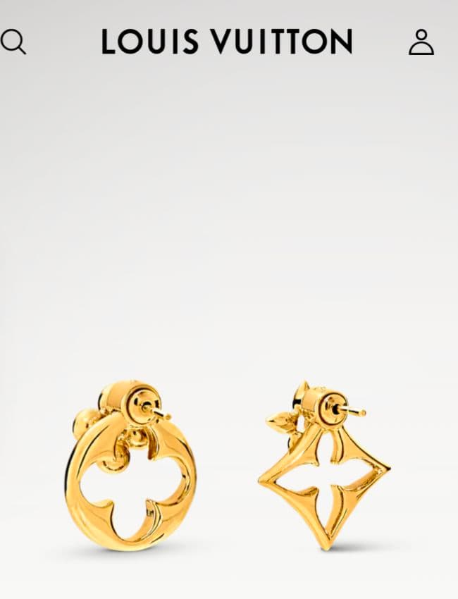 【八商品】　LOUIS VUITTON ピアス LV フラワーグラム