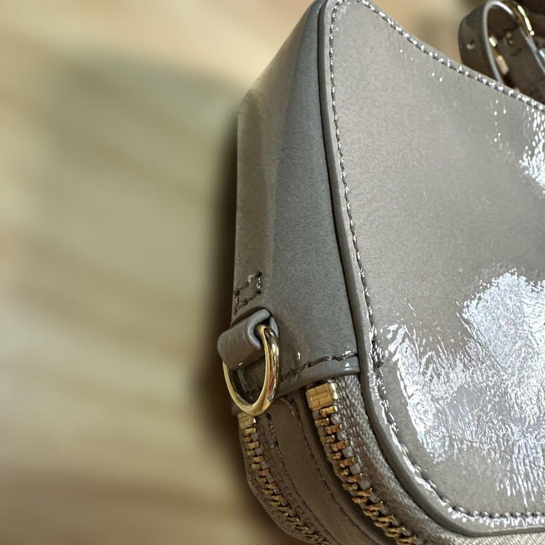 お値下げ美品　ATAO アミュレット お財布ショルダー 3wayパールグレージュ