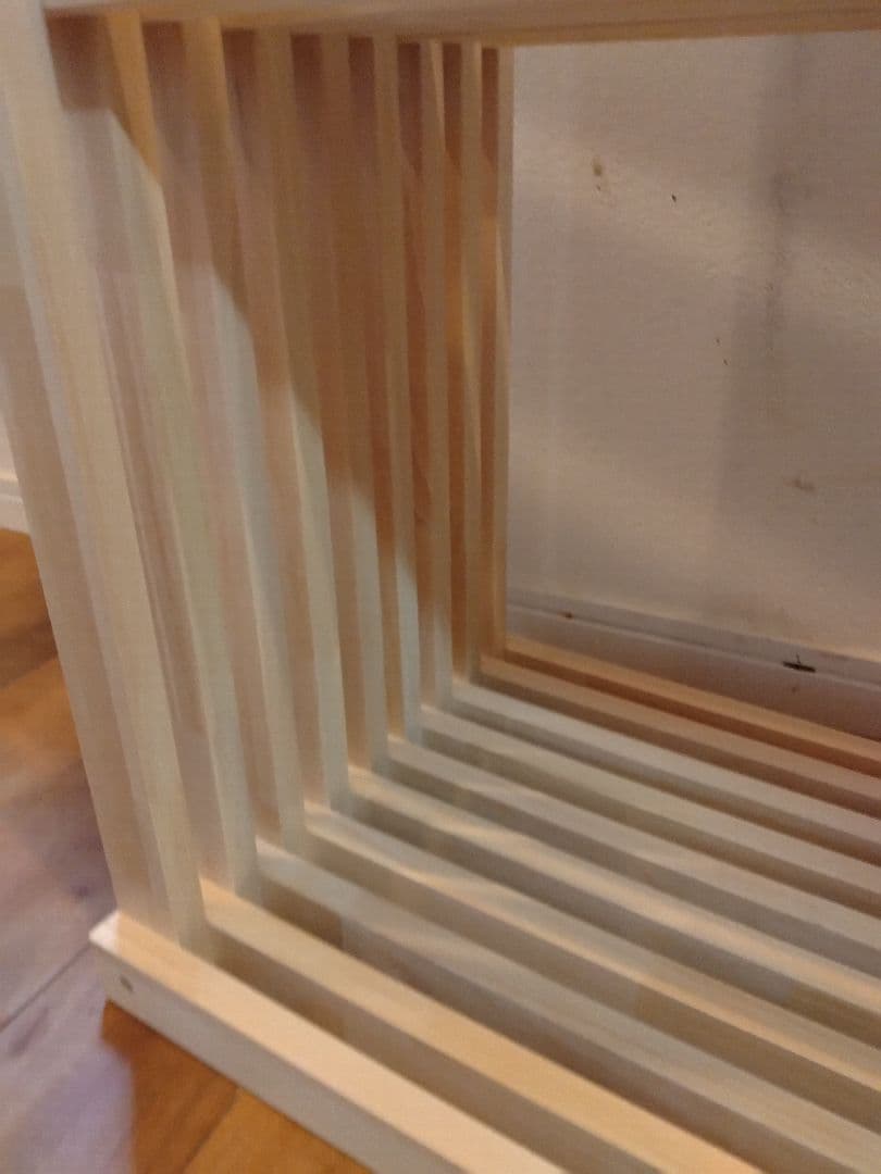 木製　ハンドメイド　オーダー　格子　棚　アクアラック　シェルフ　水槽台　金魚