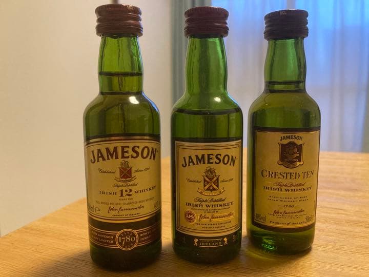 レア 希少品 JAMESON ミニチュアボトル 3本セット 箱入り