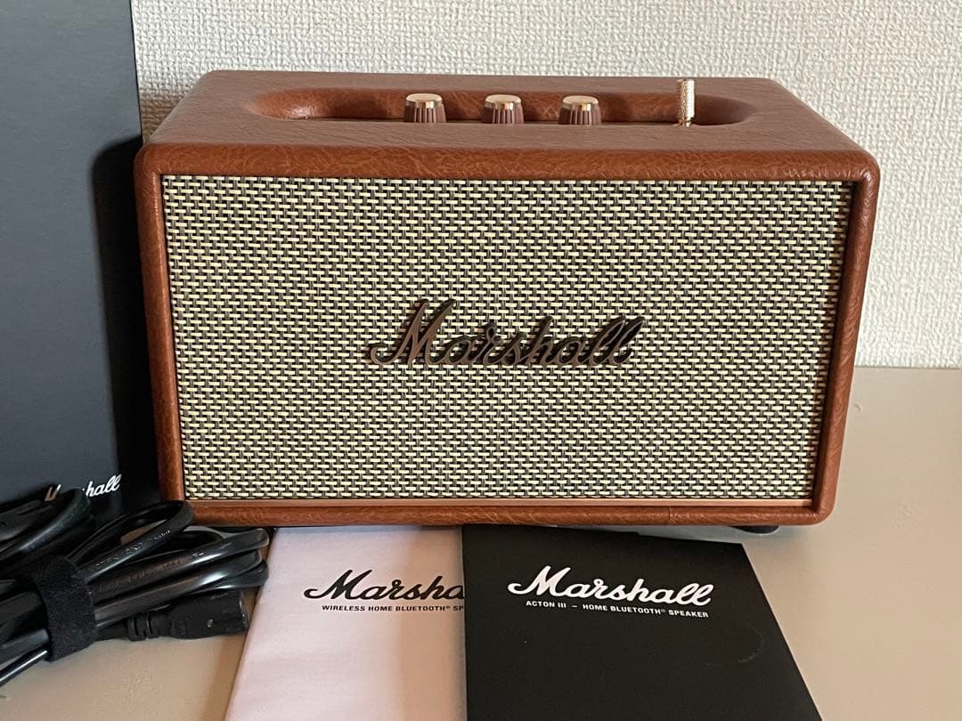 【正規品】Marshall ACTON III ワイヤレススピーカー　ブラウン