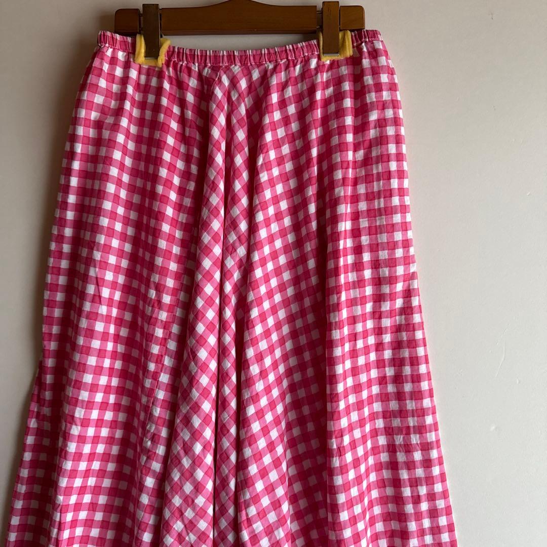 試着のみハウスオブロータス ギンガムチェックサルエルパンツ 桐島かれん