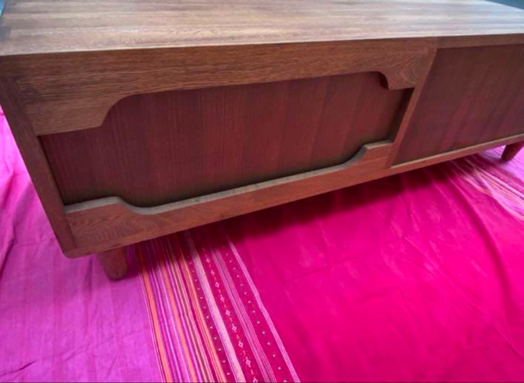 中古　最終価格　無垢材　ダークブラウン　木製　テレビボード　ゲーム