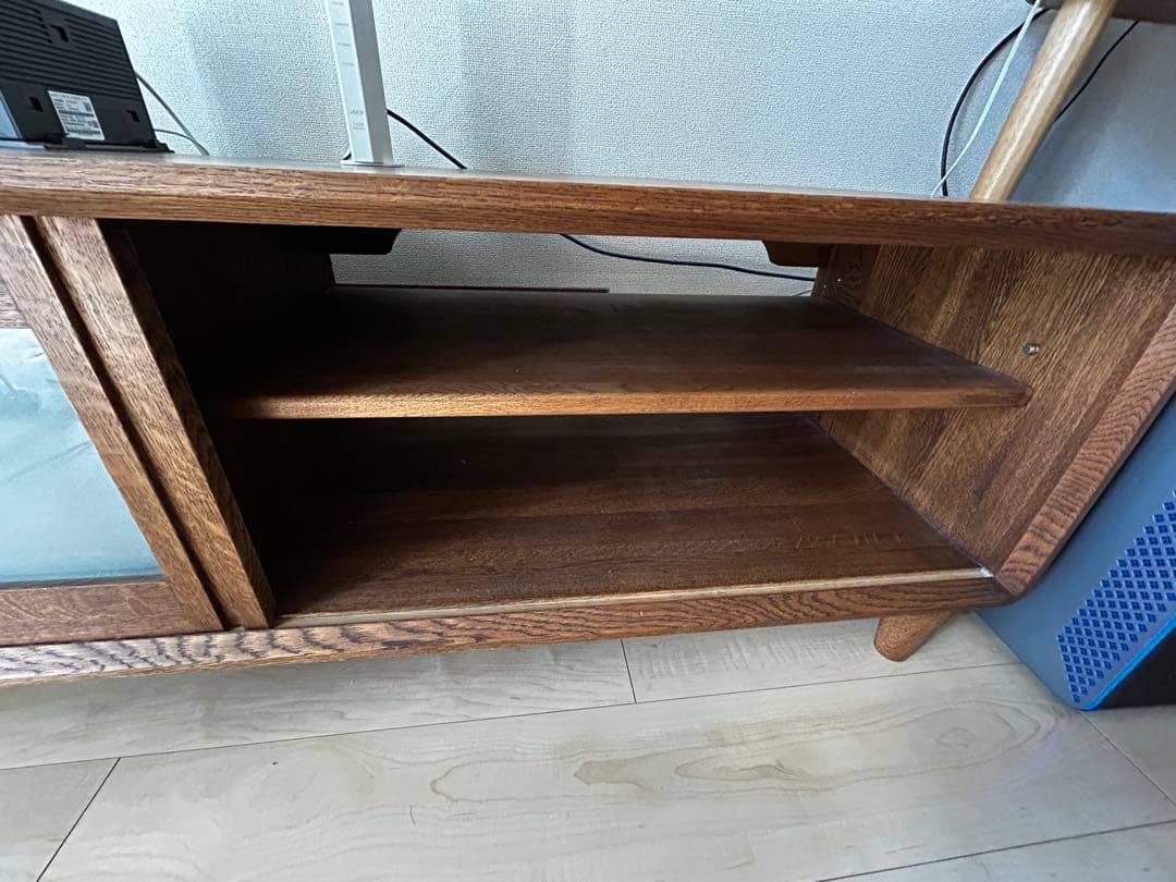 中古　最終価格　無垢材　ダークブラウン　木製　テレビボード　ゲーム