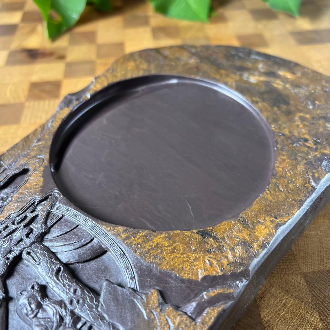 【大型】端渓老坑楼閣図硯【加厚】