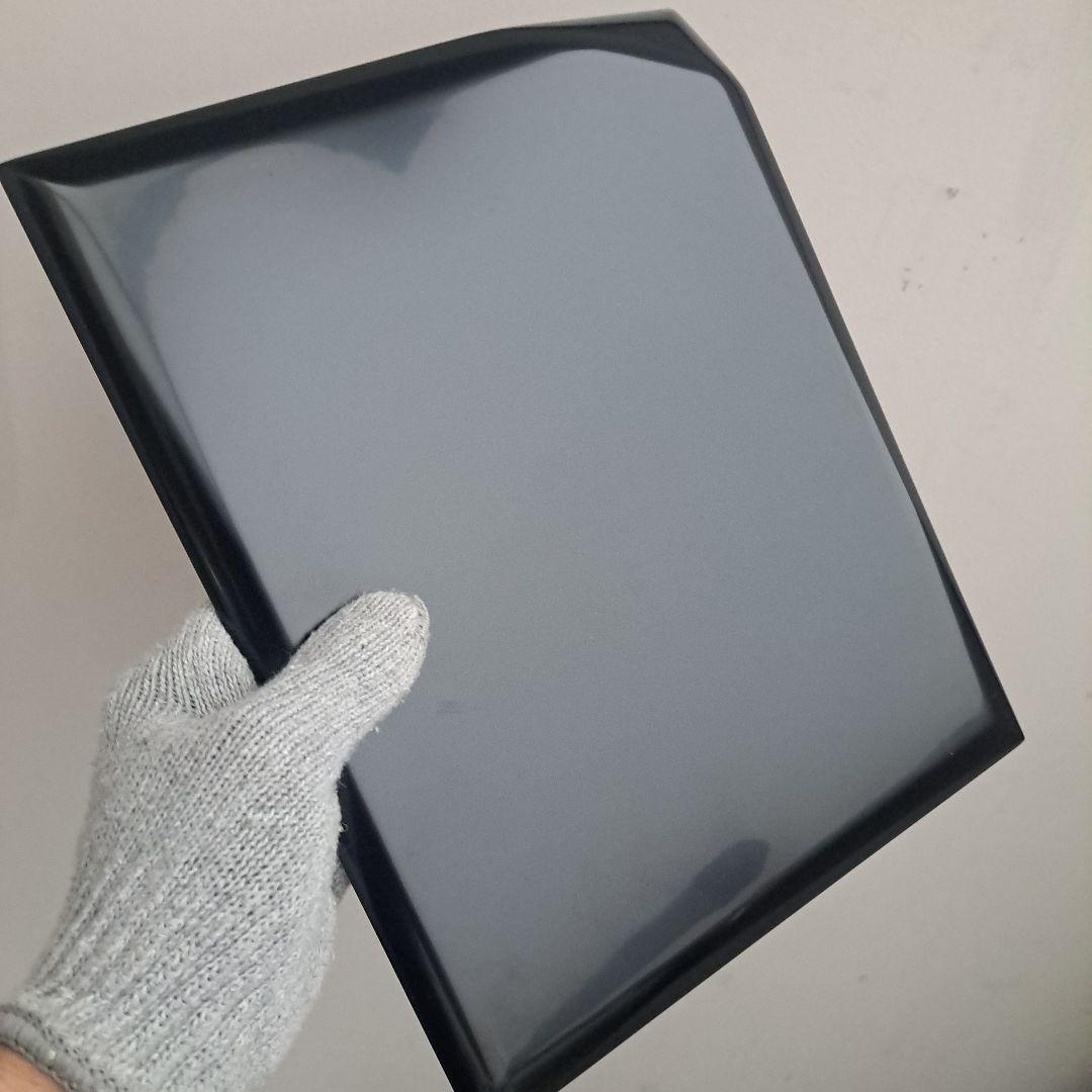 【輪島塗　折敷膳×5客】布着本堅地 鏡面仕上げ　青海波蒔絵　未使用品