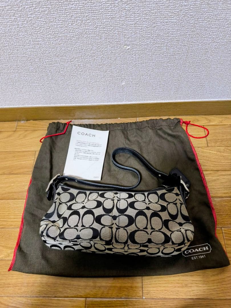 COACH ショルダーバッグ ブラック/ベージュest1941