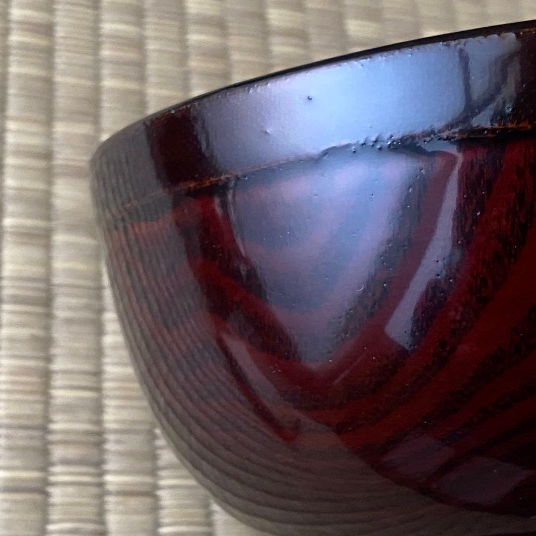 合鹿椀①未使用 輪島塗 けやき 木地呂 合鹿椀 布着せ 内黒