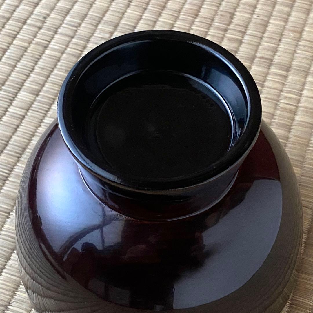 合鹿椀①未使用 輪島塗 けやき 木地呂 合鹿椀 布着せ 内黒