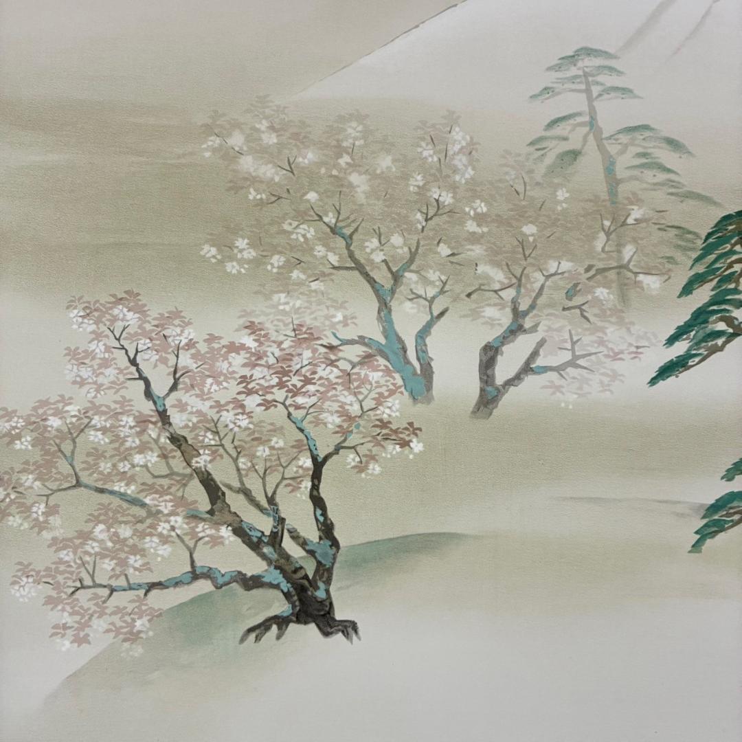 美品 横山大観「春暁」リトグラフ 大日本絵画 作品保証書・日本版画協会登録番号有