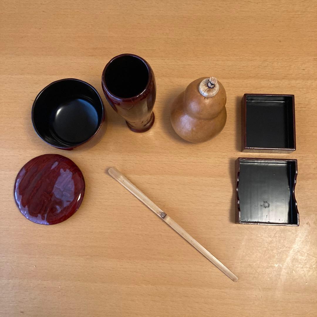 御所籠一式　茶篭　茶道具　野点道具