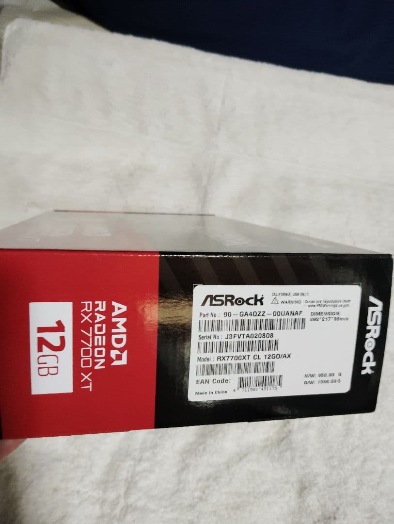 ASRock RX 7700 XT 12GB 未使用品