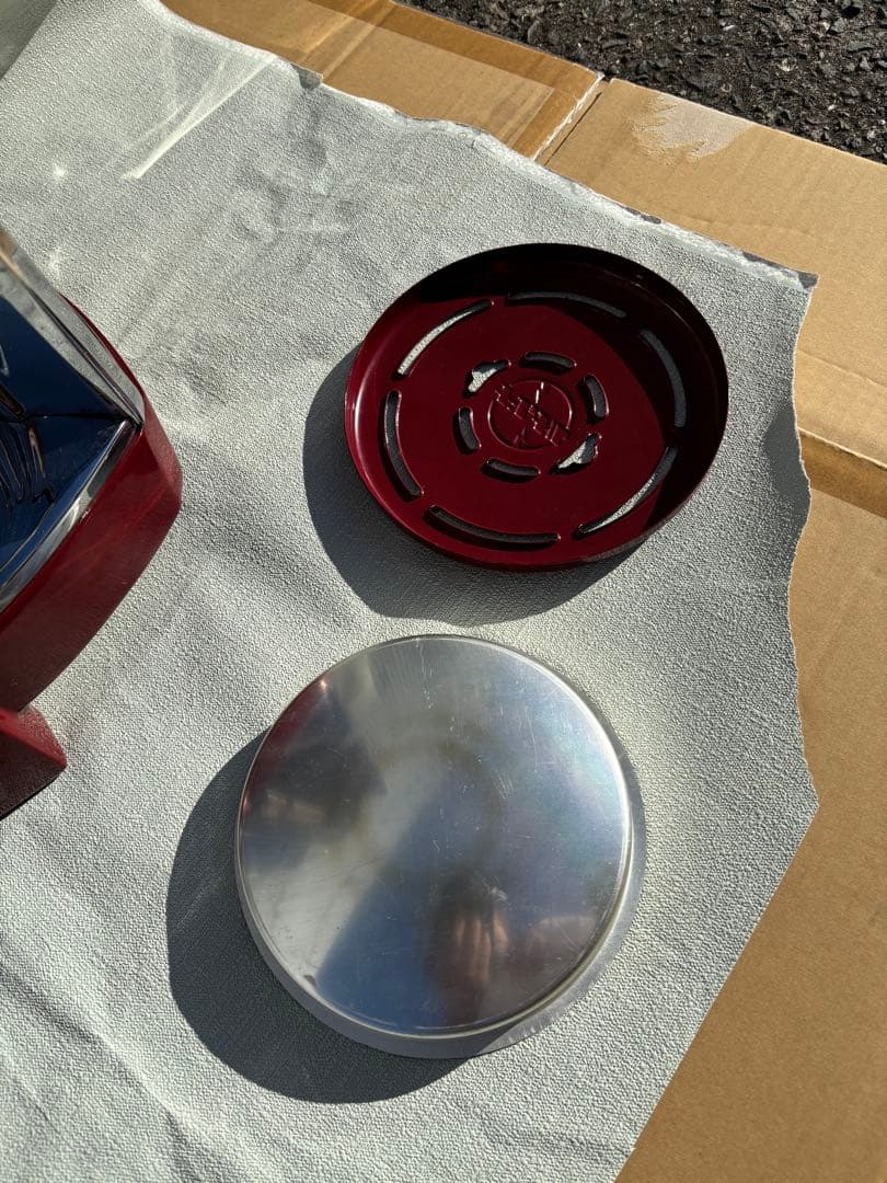 ナショナルの可愛いレトロな三角パネル電気ストーブ　作動品　NATIONAL 希少