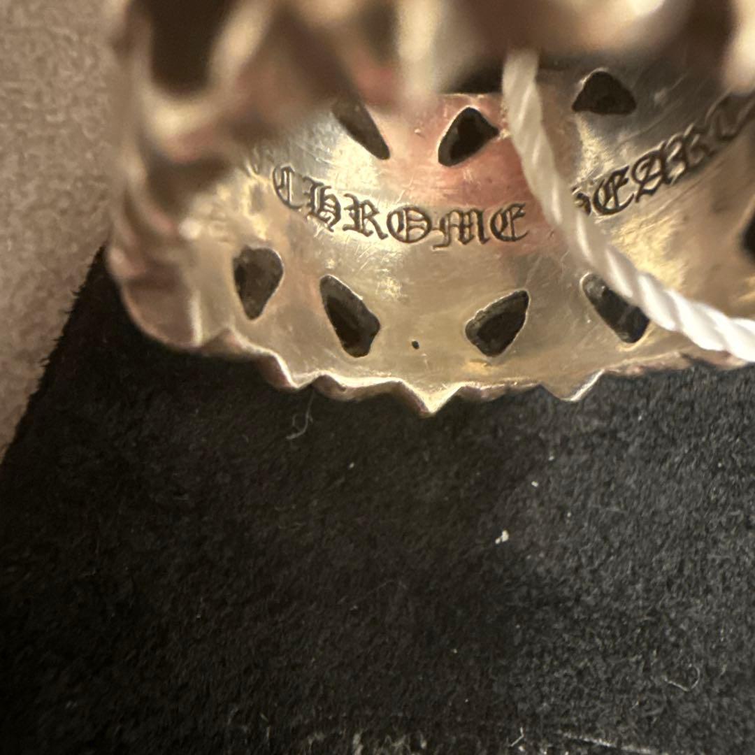 確実正規品　クロムハーツ　セメタリークロス　リング　16号