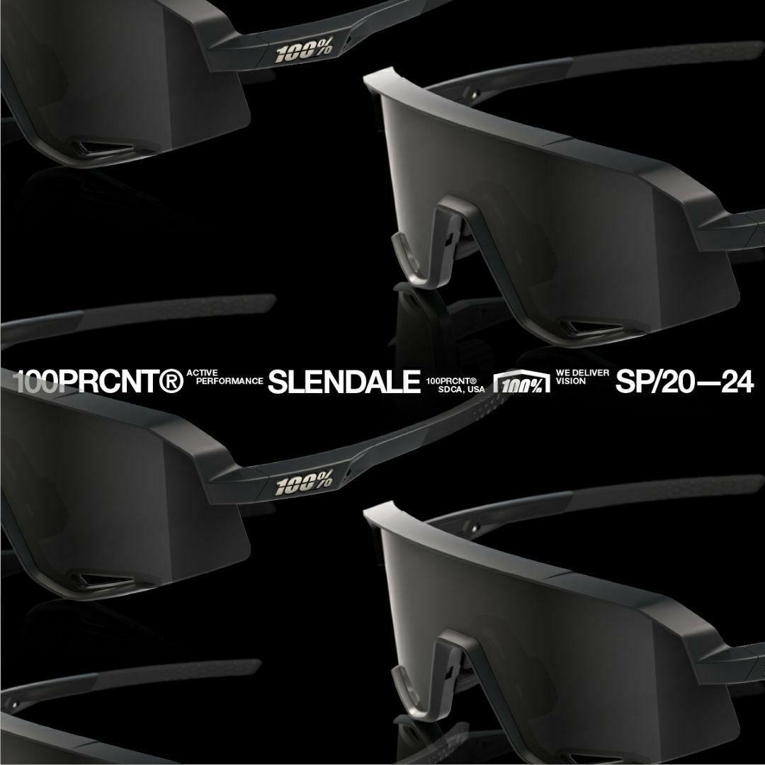 100% Slendale マットブラック ワンハンドレッド サングラス