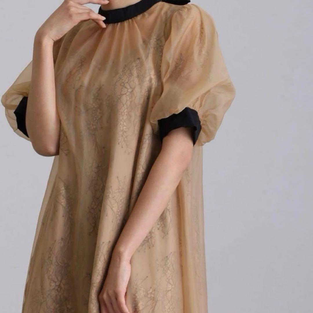 atlo オケージョンドレス　Aライン　マタニティ　オレンジ dollydoll