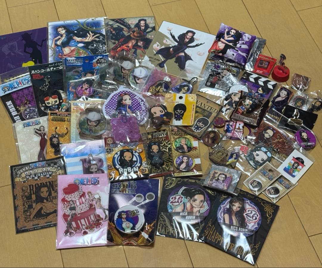ONEPIECE ロビン BD缶バッチ セット