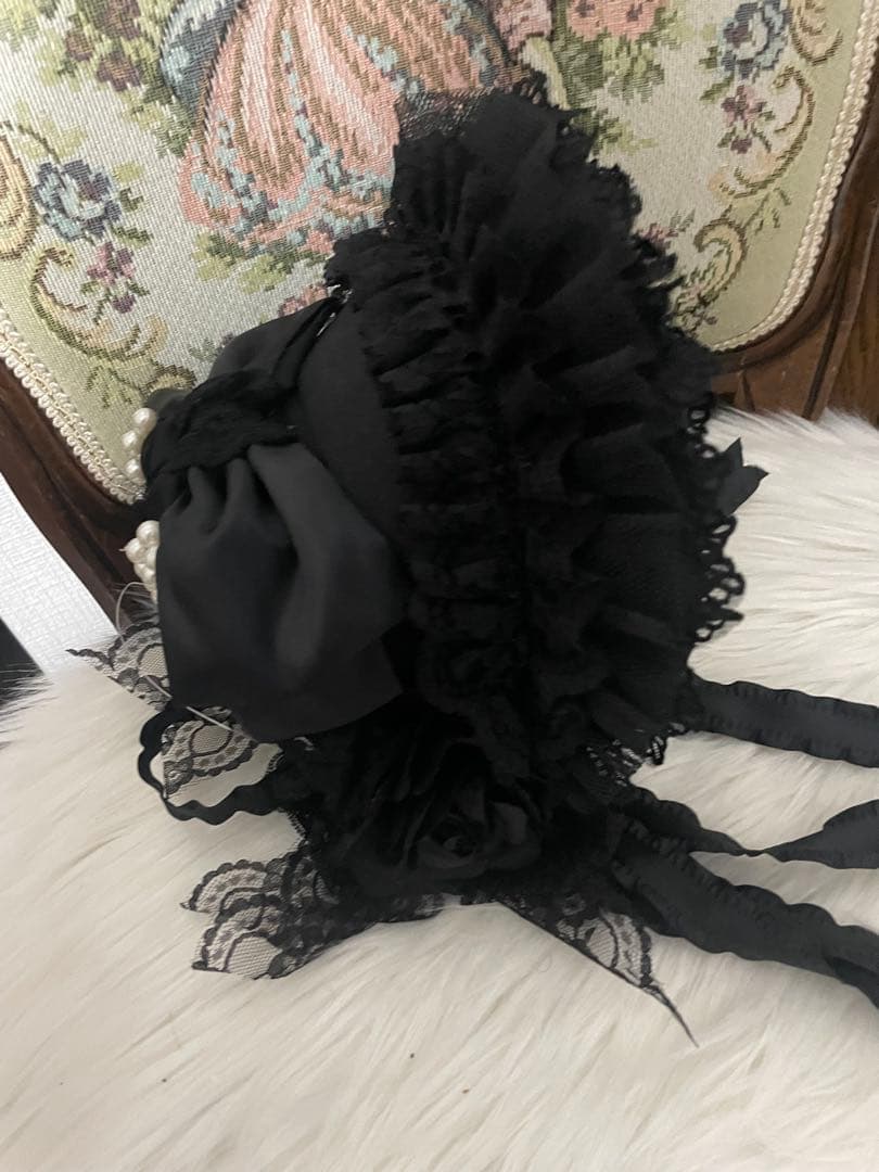 Triple fortune ボンネット　黒