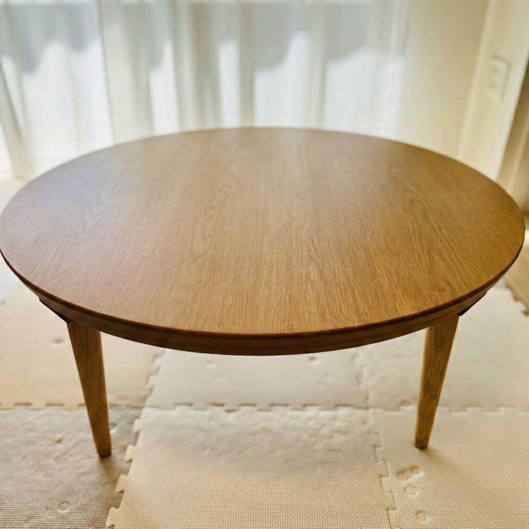 【美品】丸型こたつ 90cm｜miu｜ナチュラル｜動作確認済