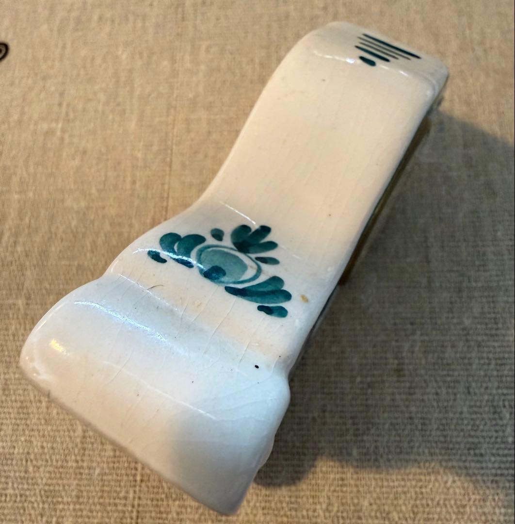 WAKO 和光 オランダ ハンドペイント デルフト焼き ヴィンテージ 置き時計