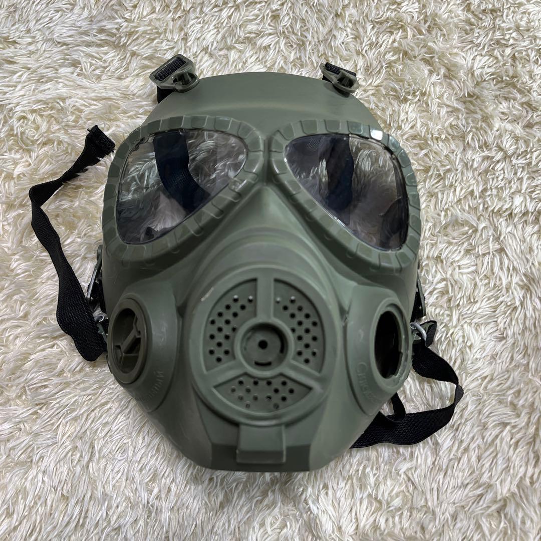 サバゲー★美品◎カモフラージュベスト　マスクセット★