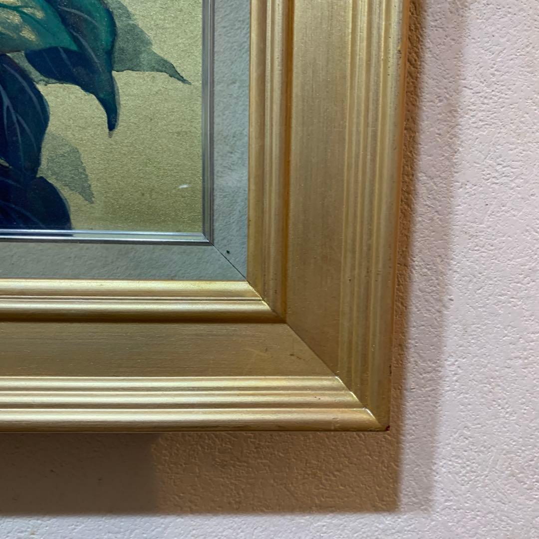 絵画　額装　日本画肉筆　真作　武井篤胤『富貴花』10号