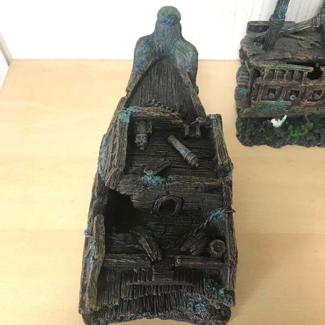 アクアリウム　オーナメント　沈没船