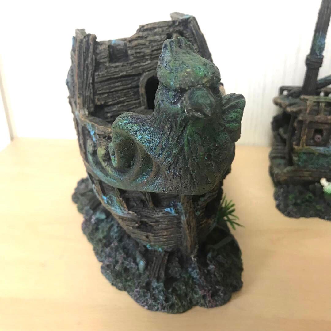 アクアリウム　オーナメント　沈没船
