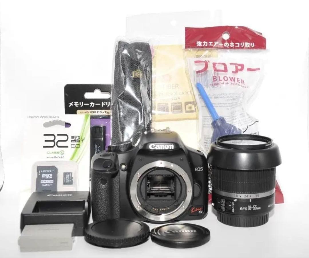✨初心者セット✨ Canon EOS Kiss X2 スマホ転送 大人気機種