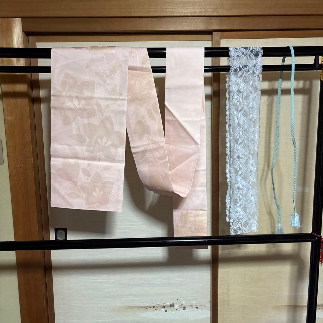 a*J様 未使用近い　美品　正絹　紗紬　小紋　フルセット