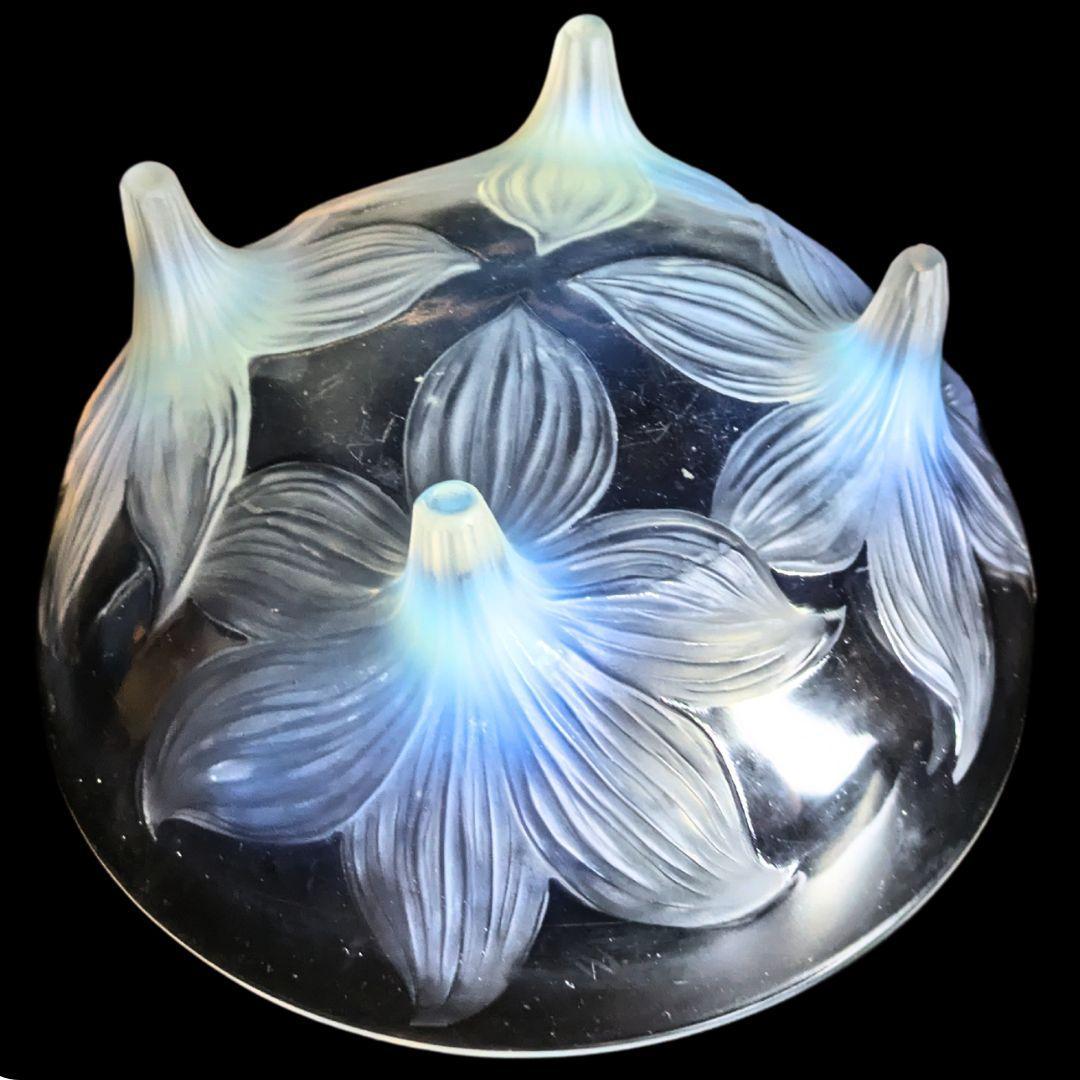 贅沢な時間を★ラリック LYS 百合 オパルセント 大鉢 ボウル 1924年頃