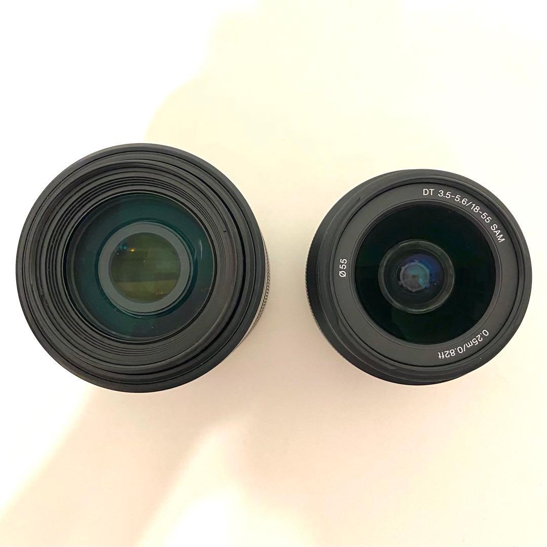 【極上品】SONY Wズームレンズセット SAL1855＋SAL55200-2