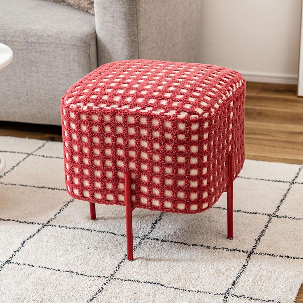 新品 送料込み スツール 椅子 1脚 レッド 高さ45cm