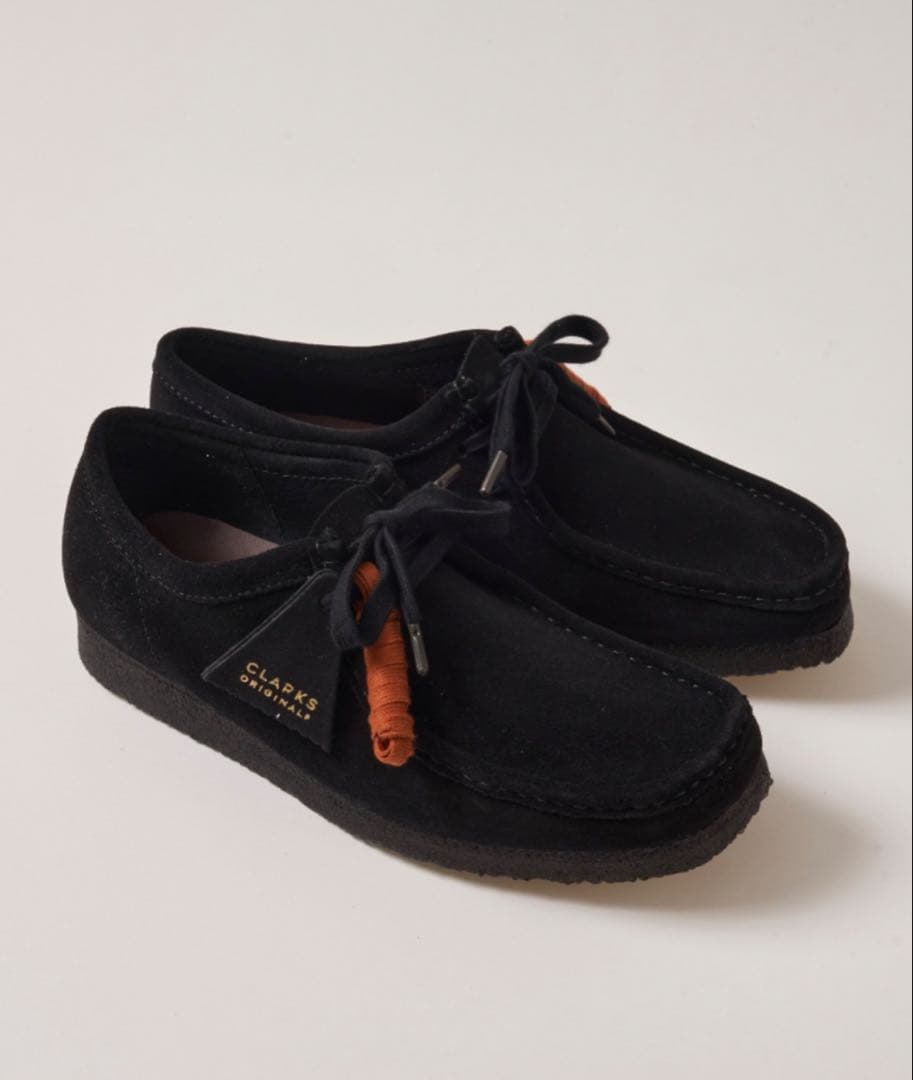 hr様　Clarks Wallabee 黒 モカシン