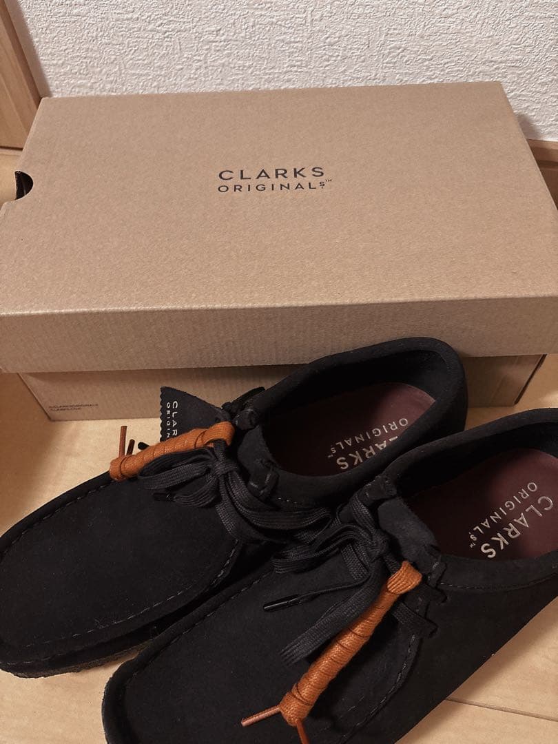 hr様　Clarks Wallabee 黒 モカシン