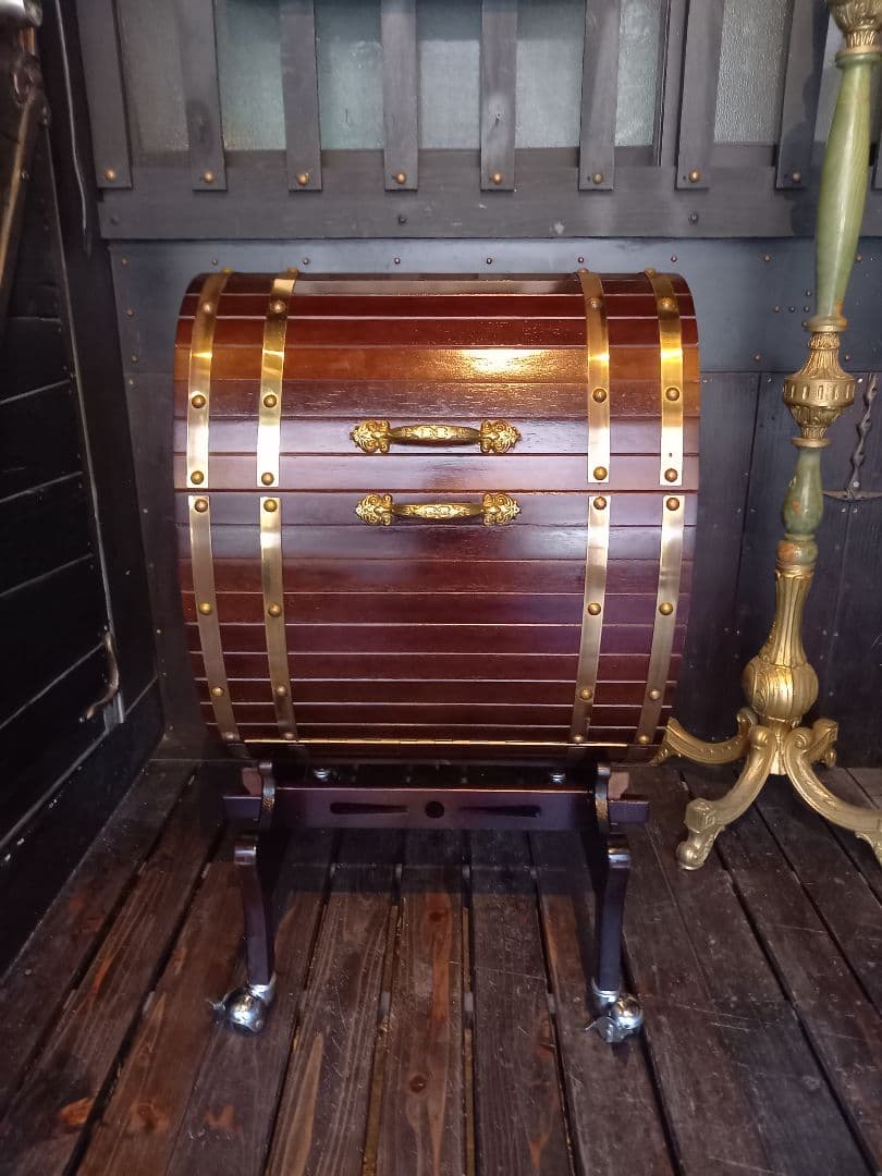 レア　ヴィンテージ　バー　ドリンク　キャリー　オープン　キャビネット　ボックス