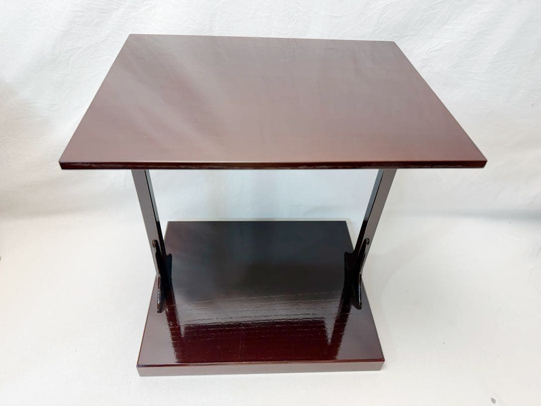 ほぼ未使用 茶道具 溜塗 小及棚 台 藪内流 遠州流 石州流 水指棚 元箱