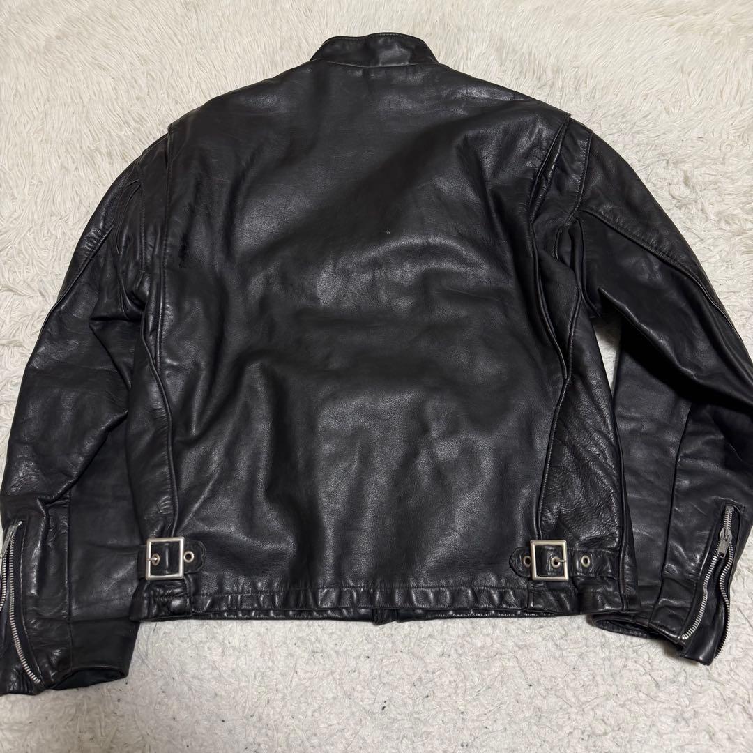 希少美品XLサイズ相当　ショット　141 シングルライダースジャケット　ライナー