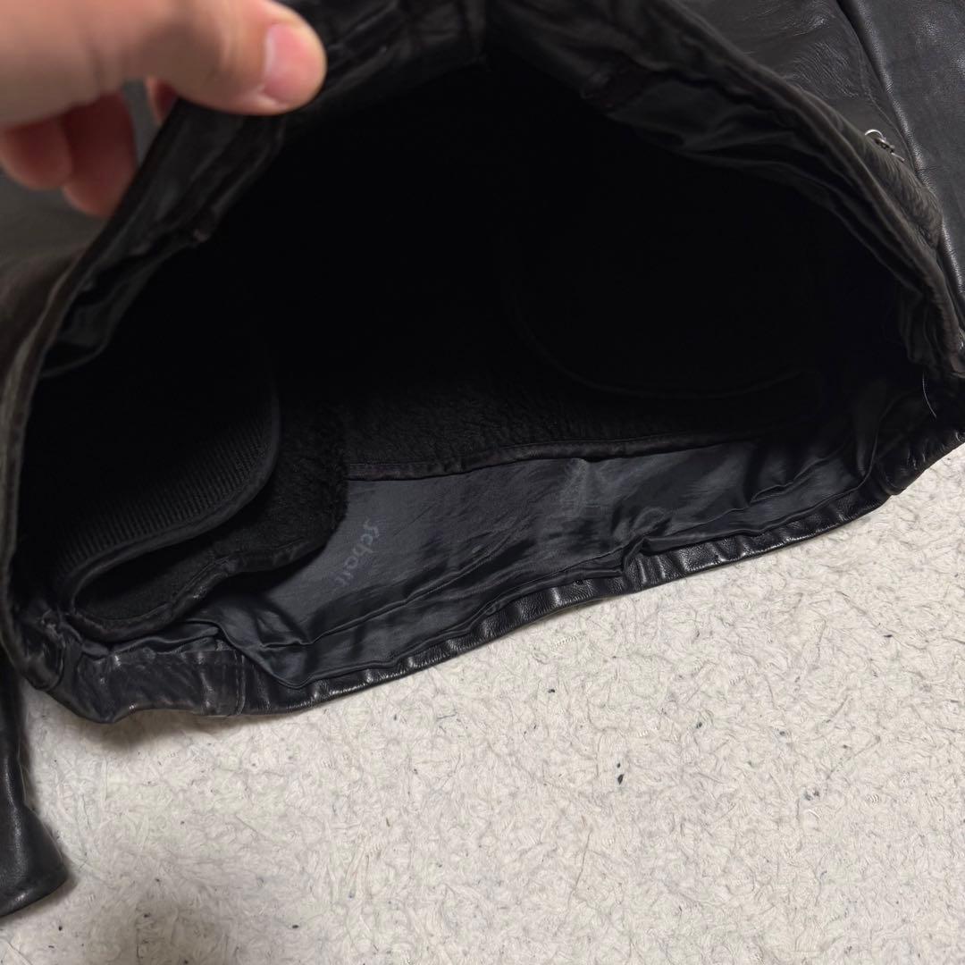 希少美品XLサイズ相当　ショット　141 シングルライダースジャケット　ライナー