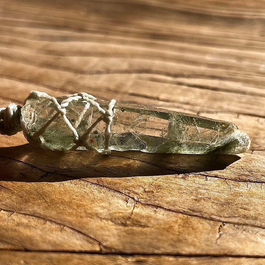 ヒマラヤ水晶 ガネッシュヒマール ＊ マクラメネックレス ペンダント 12