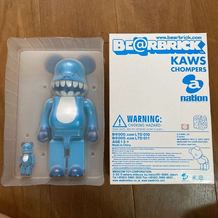 ベアブリック a-nation KAWS 400%&100% カウズ