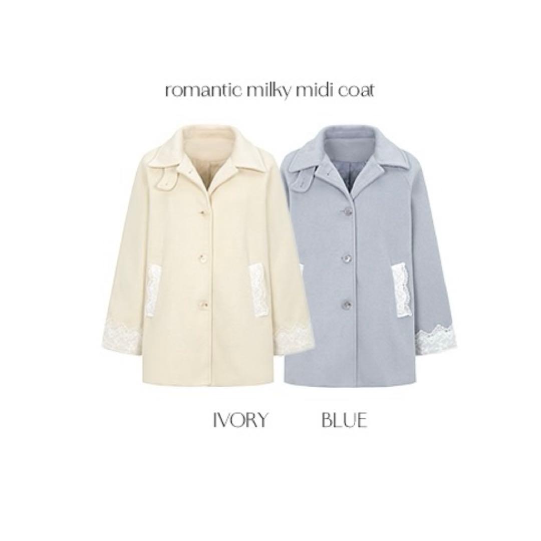 【muget】romantic milky midi coat(IVORY)